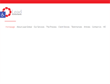 Tablet Screenshot of lead-global.com